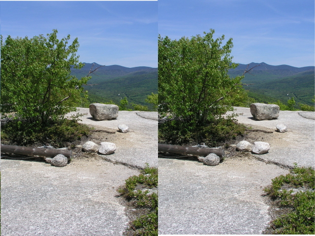 Looking down from the Welch outlook