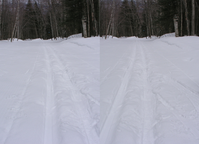 Ski tracks